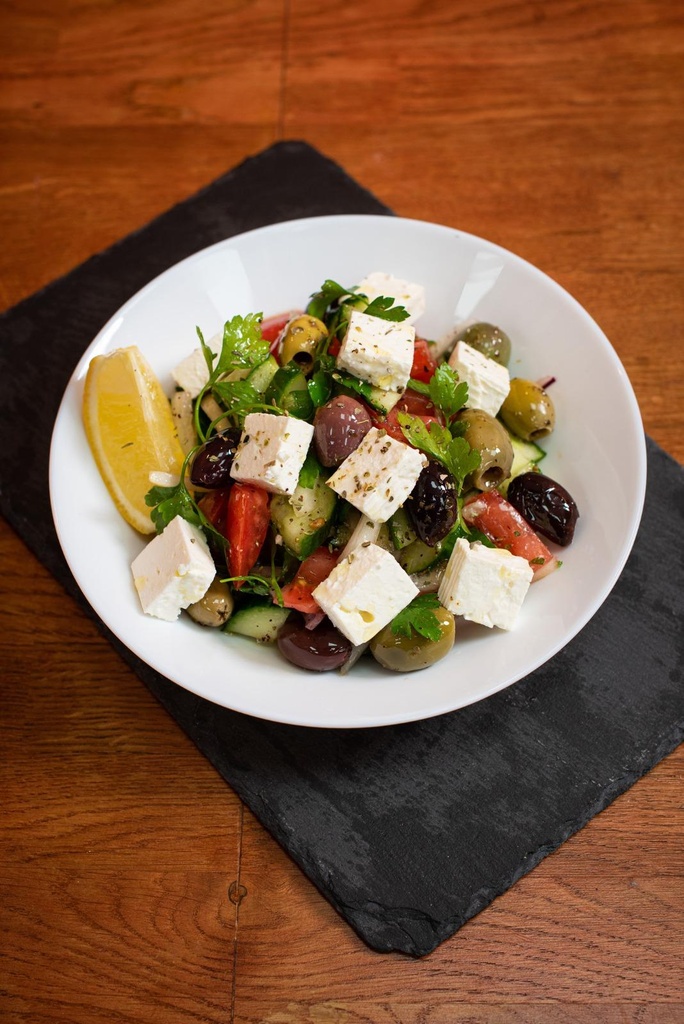 Shepherd Salad with Feta Cheese & Olives - V				