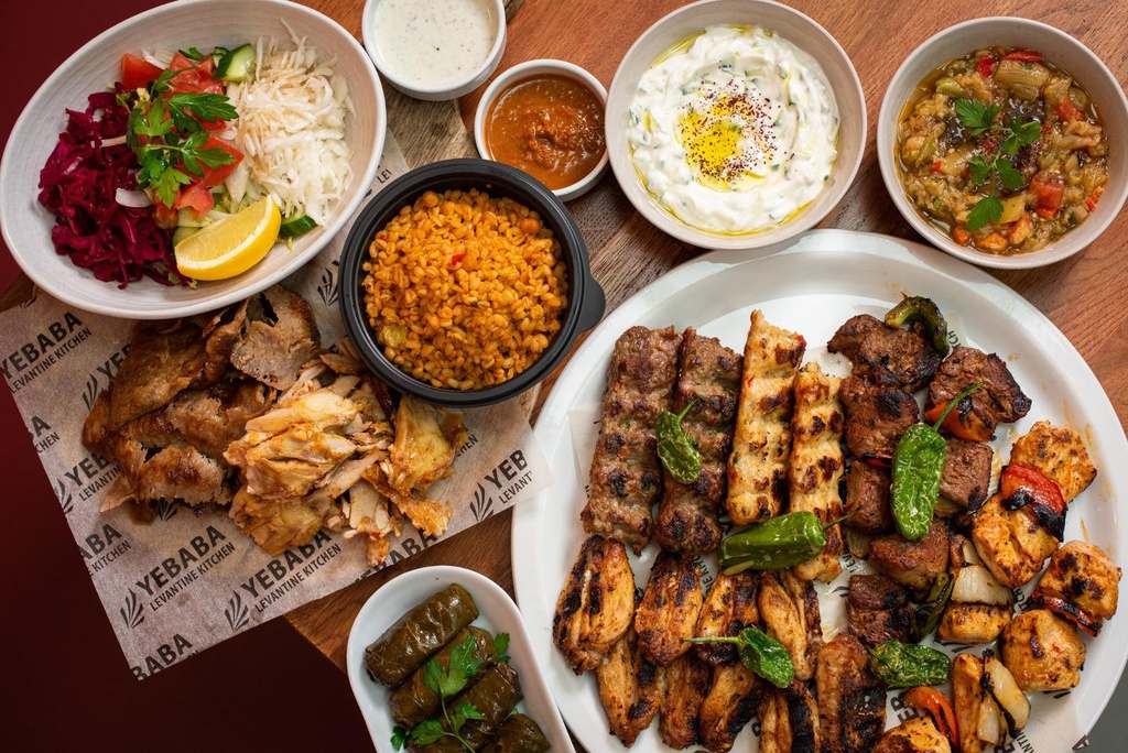 All in One Plate (Lamb Shish, Chicken Shish, Lamb Shish Kofte,		