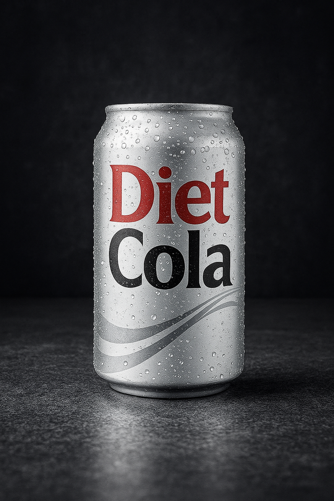 Diet cola can 				